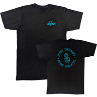 Black/ Blue Logo Tee