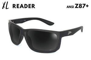 Breach XL Reader - Matte Black - Jet Black Polarized ANSI Z87+