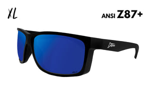 Breach XL - Matte Black - Deep Blue Polarized ANSI Z87+