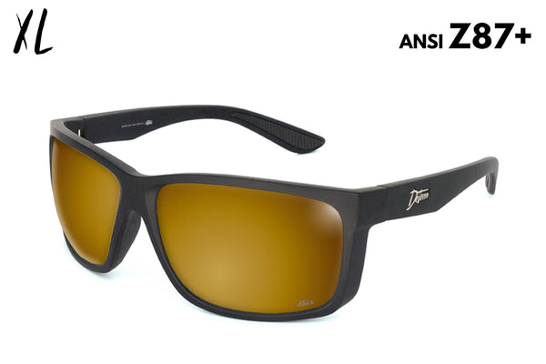 Breach XL - Matte Black - 24k Gold Polarized ANSI Z87+