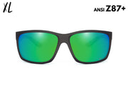 Breach XL - Matte Black - Green Machine Polarized ANSI Z87+