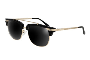 Gloss Black Gold - Jet Black Lens Polarized - Schiffbrüchiger