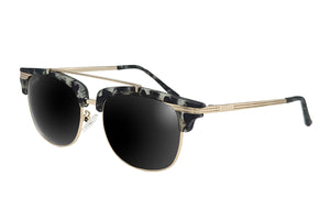 Mattgraues Schildpatt-Gold - Jet Black Lens Polarized - Castaway