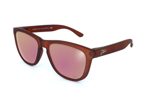 Frosted Burgundy - Rose Pink Lens Polarized - Essentials