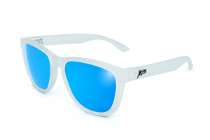 Frosted Clear - Electric Blue Lens Polarized - Essentials
