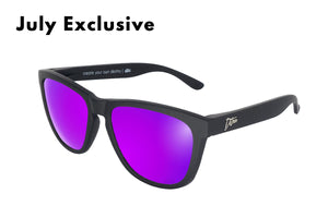 Matte Black - Purple Lens Polarized - Essentials