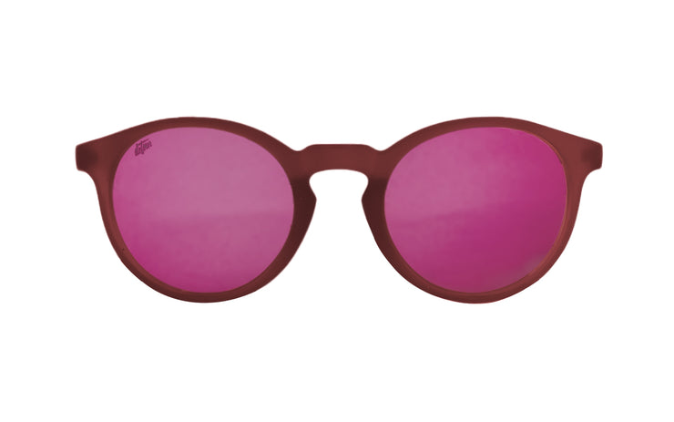 Guppy Kids Frosted Burgundy- Pink Lens