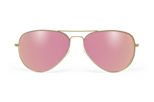 Gold - Pink Lens Polarized - Oasis