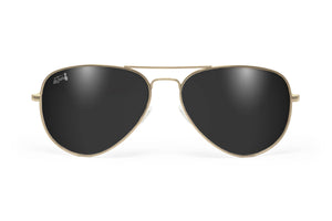 Gold - Gläser in Jet Black polarisiert - Oasis
