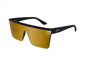 Tidal Wave - Mattschwarz - 24K Gold Linse polarisiert