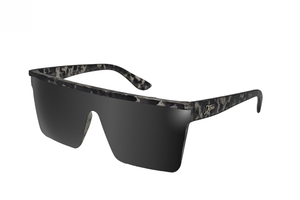 Tidal Wave - Graue Schildkröte - Jet Black Lens Polarized