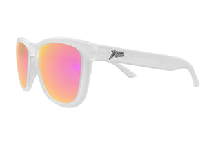 Frosted Clear - Pink Lens Polarized - Essentials