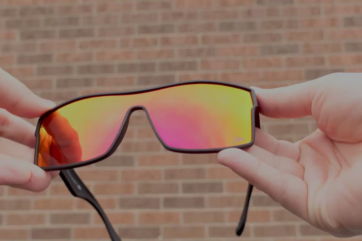 Horizon XL - Matte Black - Red Sunset Polarized