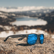 Eminence - Frosted Storm Gray- Electric Blue Lens Polarized - Eminence