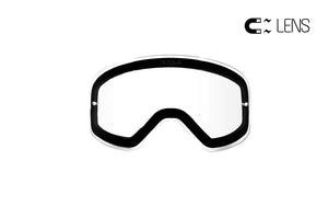 PowPow Moto - Kristallklar - QuickGrip Ersatzglas