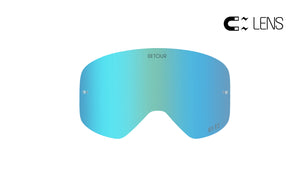 PowPow Moto – Eisblau – HI-FI QuickGrip-Ersatzglas