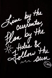 Womens Tanks - Live By The Currents Tank